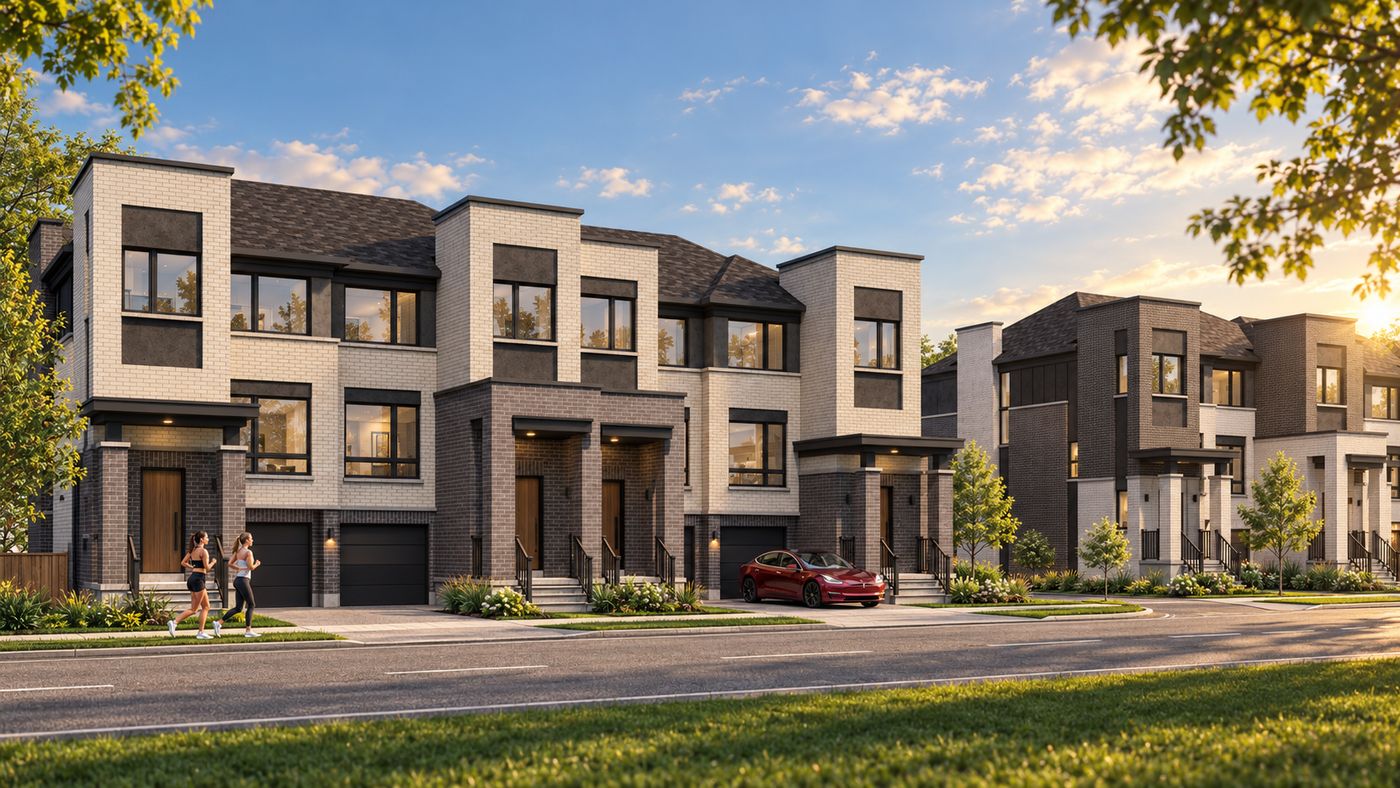 Oakview traditional townhomes, artist's concept